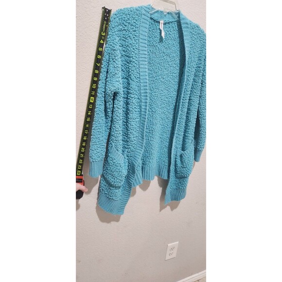 Zenana  Premium Cardigan Popcorn Sweater Soft Pockets Womens Size S - Picture 3 of 4